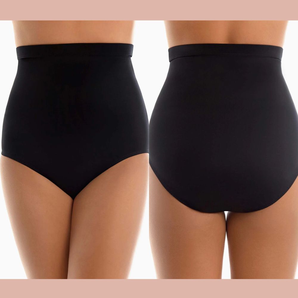 NEW $99 Magicsuit [ 10 US ] High Waisted Brief Swim Bottom in Black #6376‎